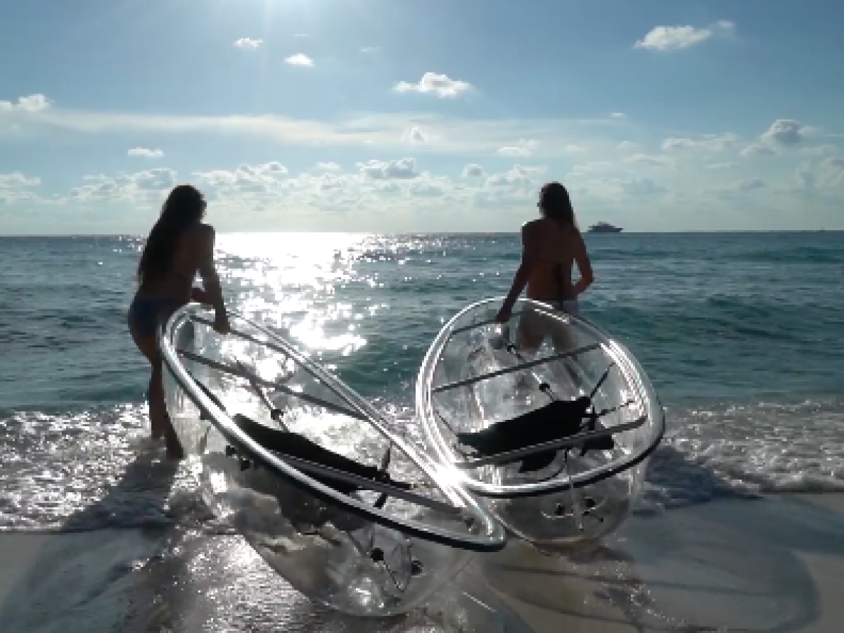 crystal kayak - glass bottom kayak tours jupiter fl