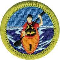 Boy Scouts kayaking merit badge