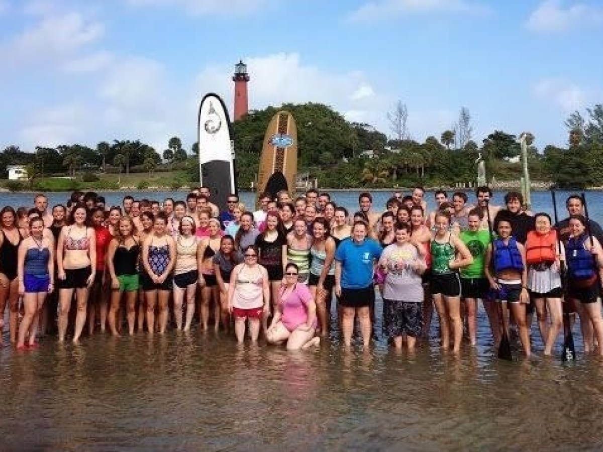 Children enjoying summer camp at Jupiter Outdoor Center in Jupiter, Florida