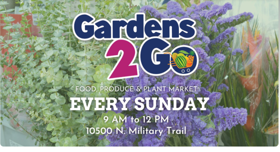 Garden Greens Market is from 9 a.m. – noon on Sunday at Palm Beach Gardens