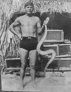 a person standing posing for the camera