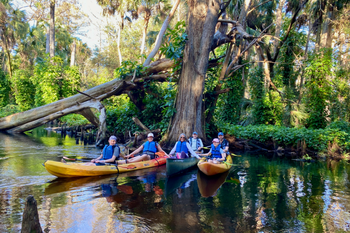 a small boat in a body of water