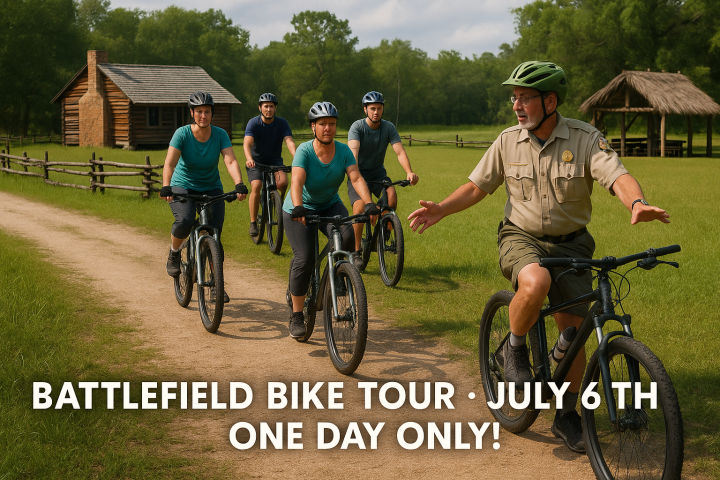 a group of people riding on the back of a bicycle